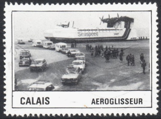 France Vignette : Calais : Aeroglisseur SNCF / British Rail Hovercraft